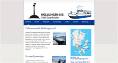 Desktop Screenshot of hollungen.no